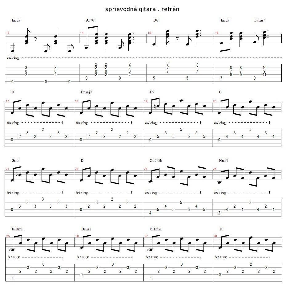 song-Dmaj7_sprievodná-gitara_refren