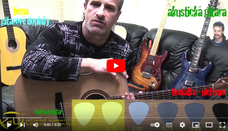 Gitarové príslušenstvo – Brnkátko (plectrum)