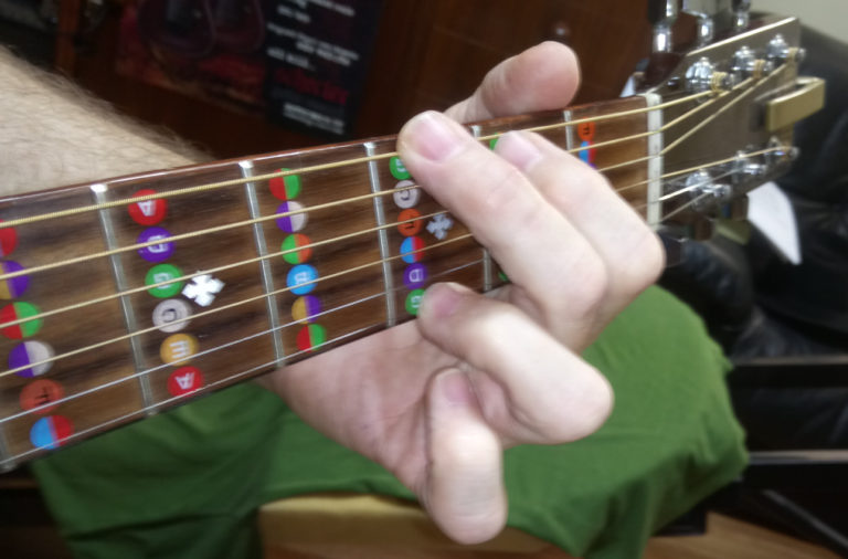 Pomôcka – rozloženie tónov pre reálny hmatník 1 – 12 poloha