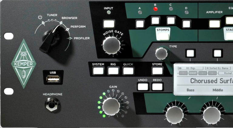 Kemper Profiler Rack – predný panel