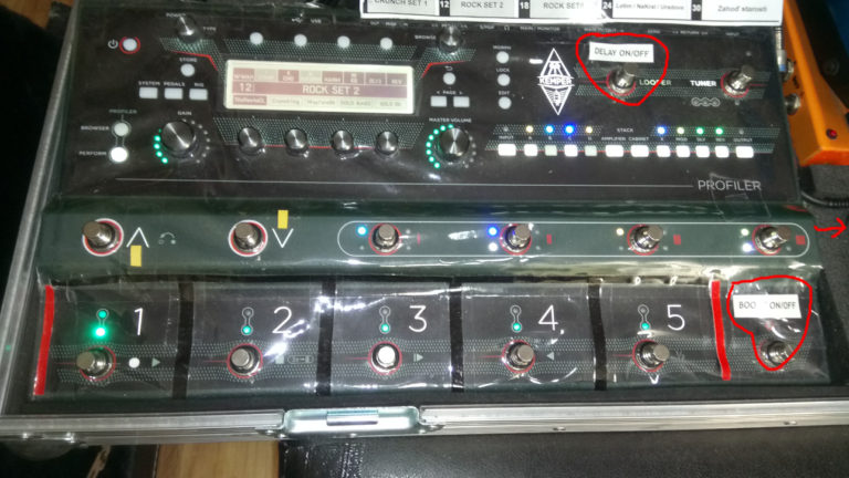 Kemper Profiler Stage – Priradenie prepínačov marianguitar