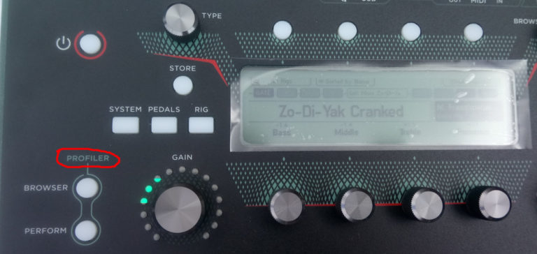 Kemper Profiler Stage – Profilovanie