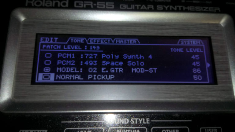 Roland GR-55 NORMAL PICKUP ON/OFF