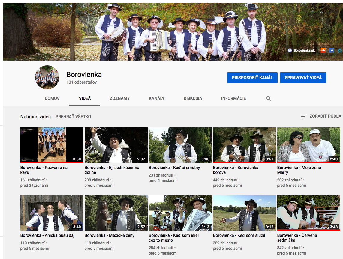 Borovienka - You Tube