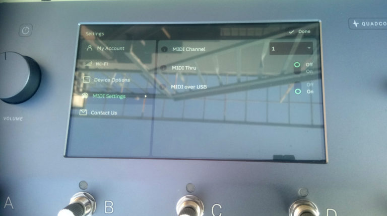 Neural DSP Quad Cortex – MIDI