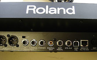 Roland VG-99 – Hlavný a zadný panel