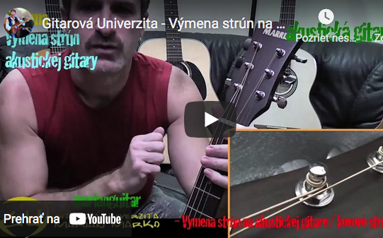 Výmena strún na gitare